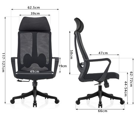 Mesh Luxury Office Chair Contemporary Design With Full Mesh And Nylon Material