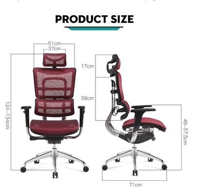 Mail Packing Modern Office Chair with Solid Wood Legs Armrest and Lumbar Support
