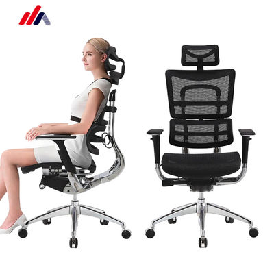 Adjustable Aluminum Base High Back Swivel Ergonomic Chair for Executive Office Furniture