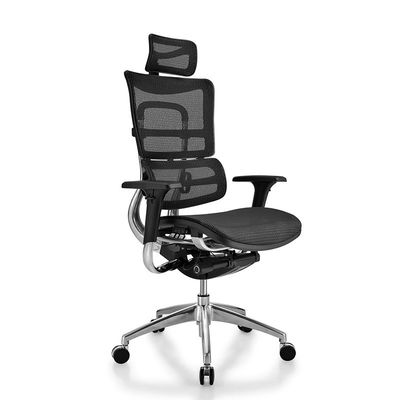 Adjustable Aluminum Base High Back Swivel Ergonomic Chair for Executive Office Furniture