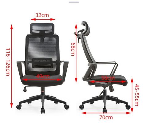 Comfortable Executive Ergonomic Mesh Office Chair for Visitor Meetings and Conference