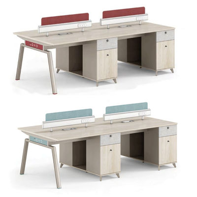 Living Room Office Furniture 4 Person Staff Table with Modular Workstation and Drawer