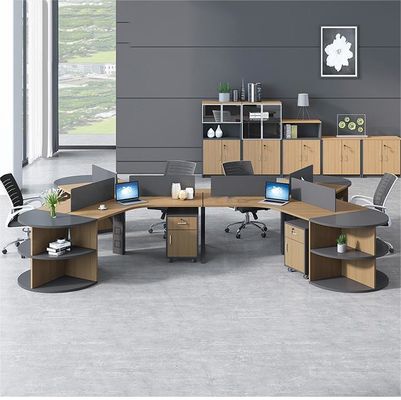 Office Furniture CBD Company Staff Desk with 2/3/6 Workstations and Partition Combination