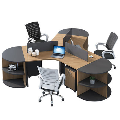 Office Furniture CBD Company Staff Desk with 2/3/6 Workstations and Partition Combination