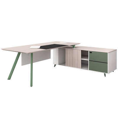 Modern Commercial Furniture'S Executive CEO Melamine Office Table Extendable