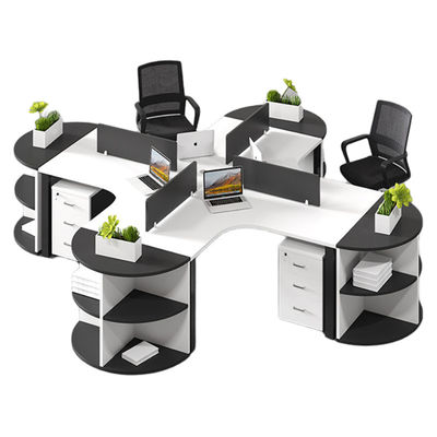 Workspaces Office Furniture Wooden Desk And Chair Combination For 3/6 People