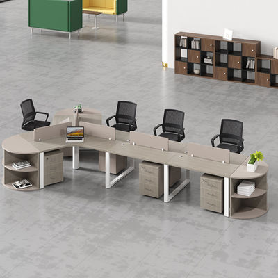 Workspaces Office Furniture Wooden Desk And Chair Combination For 3/6 People