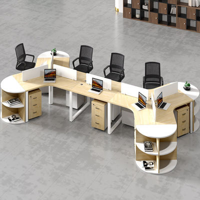 Workspaces Office Furniture Wooden Desk And Chair Combination For 3/6 People