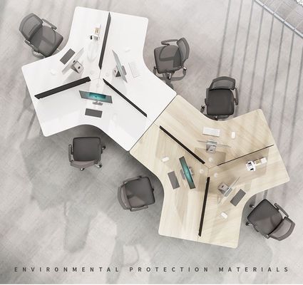 Office Work Station Desk Furniture 6 Person Workstation Table for Cubicles and Offices