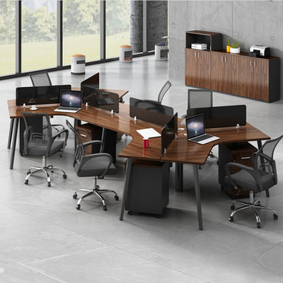 Office Work Station Desk Furniture 6 Person Workstation Table for Cubicles and Offices