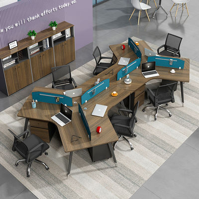 Office Work Station Desk Furniture 6 Person Workstation Table for Cubicles and Offices