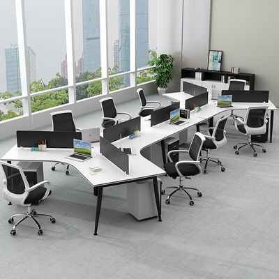 Office Work Station Desk Furniture 6 Person Workstation Table for Cubicles and Offices