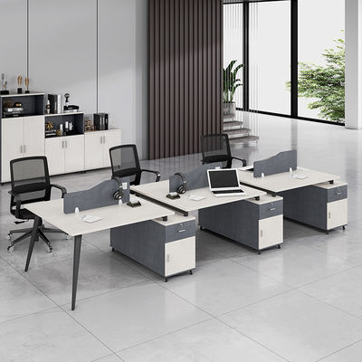 Main Material Panel/Glass/Fabric/Steel Office Workstation Desk for Custom Furniture