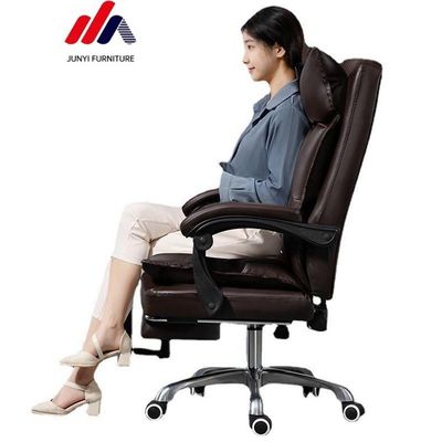 Metal Type Other High Back Manager Chair For Office PC with Movable Leather Executive