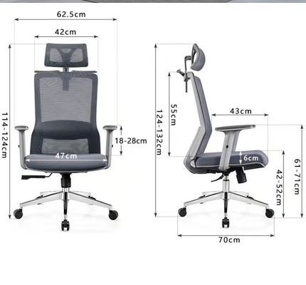 Mesh Back and PU Padded Seat Office Chair for Fashion Office by Mike-H