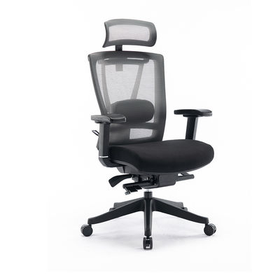 Modern Blue and Black Executive Swivel Office Task Chair for Ergonomic Workstation