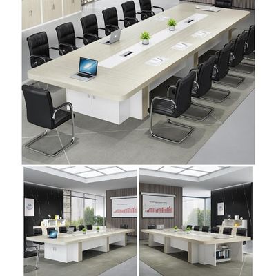 25mm Thickness Table Top Office Furniture Conference Long Table for Large Negotiation