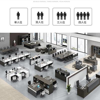 Office Furniture Computer Desk Workstation with Customized Colors Staff Open Desk