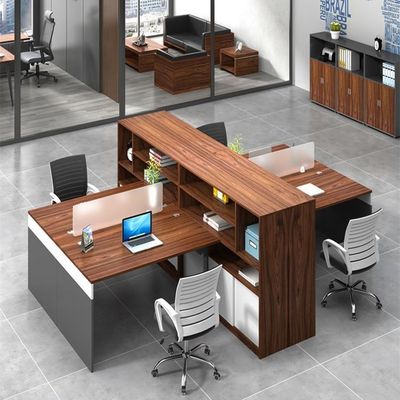 Modern Style Office Workstation With Open Modular Design And MFC Material