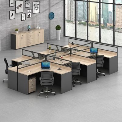 Private Office Area Modular Workstation Desk with Modern Design Style and MFC Material