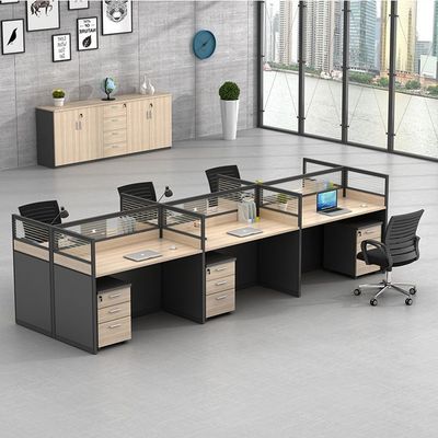 Private Office Area Modular Workstation Desk with Modern Design Style and MFC Material