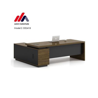 Stylish L-shaped Executive Office Desk for Director and Manager in Modern Design