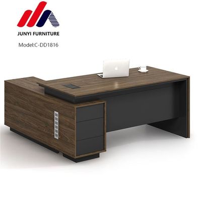 Stylish L-shaped Executive Office Desk for Director and Manager in Modern Design