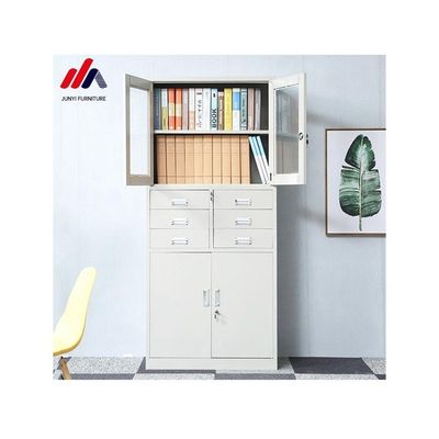 0.5-1.2mm Thickness Modern Office Steel Filing Cabinet with Stainless Steel