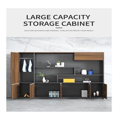 25mm Thickness Wooden Office Storage Cabinet for File Display Bookshelf Background