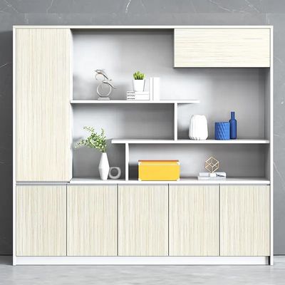 MFC Wood President Office Background Bookcase Display Shelf for Deluxe Furniture